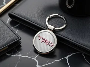 Toyota TRD Personalized Keyrings Glossy Classy Metal